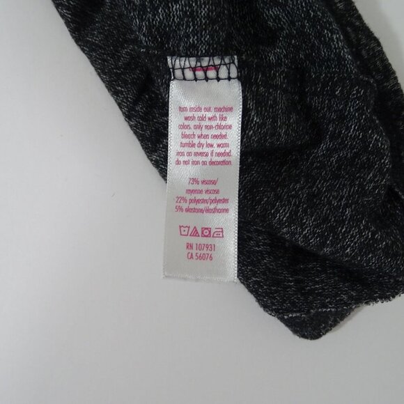 Justice Hoodie and Jogger Outfit Girls Size 6 7 Black Gray Activewear Sportswear - Picture 10 of 10